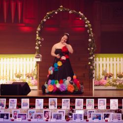 flourish gala jelena wears organza flowers