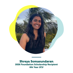 Shreya Somasundaran 2026 Medical Student Scholarship recipient