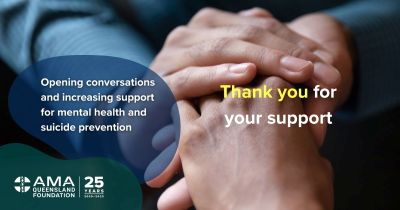thank you for supporting mental health and suicide prevention