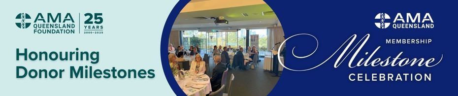 Foundation donors celebrate AMA Queensland membership milestones